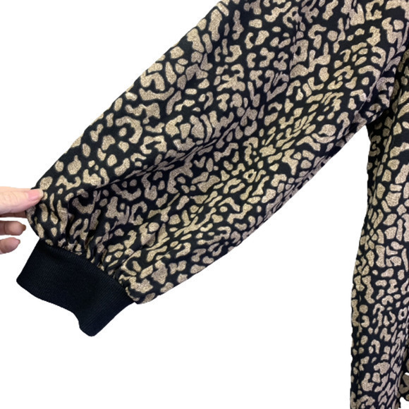THE GET Black &‎ Tan Animal Print Sweatshirt Dress - Picture 6 of 9